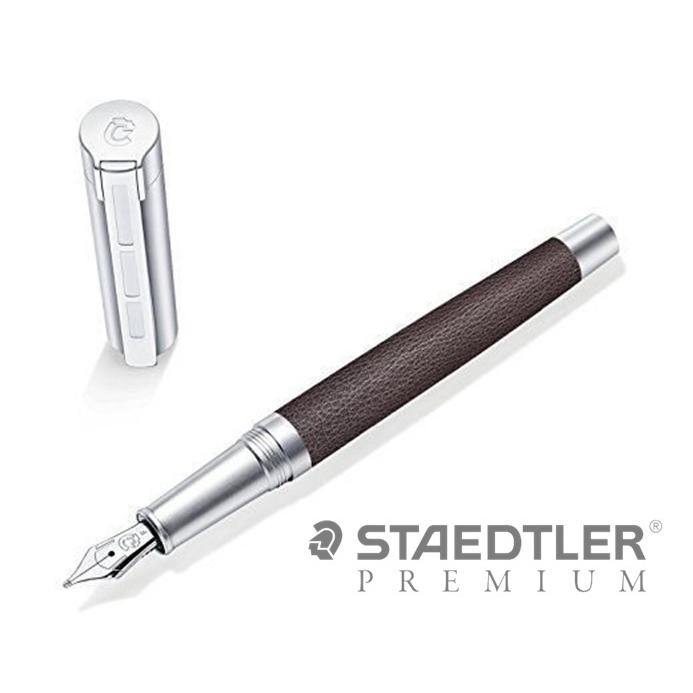 ステッドラー（STAEDTLER） 万年筆 高級 牛革軸 ドイツ プレミアム コ