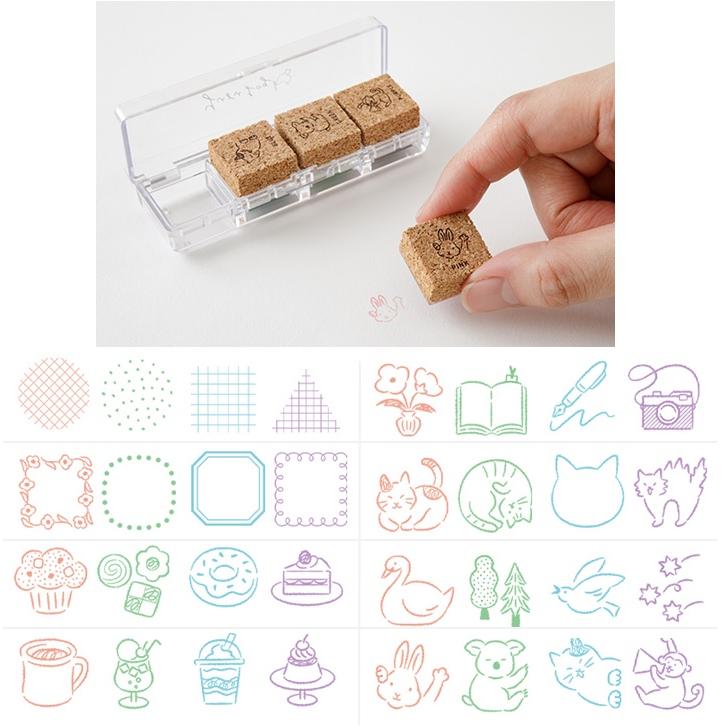 ミドリ スタンプ 文房具 おしゃれ 手帳 ハンコ かわいい 食べ物 マーク