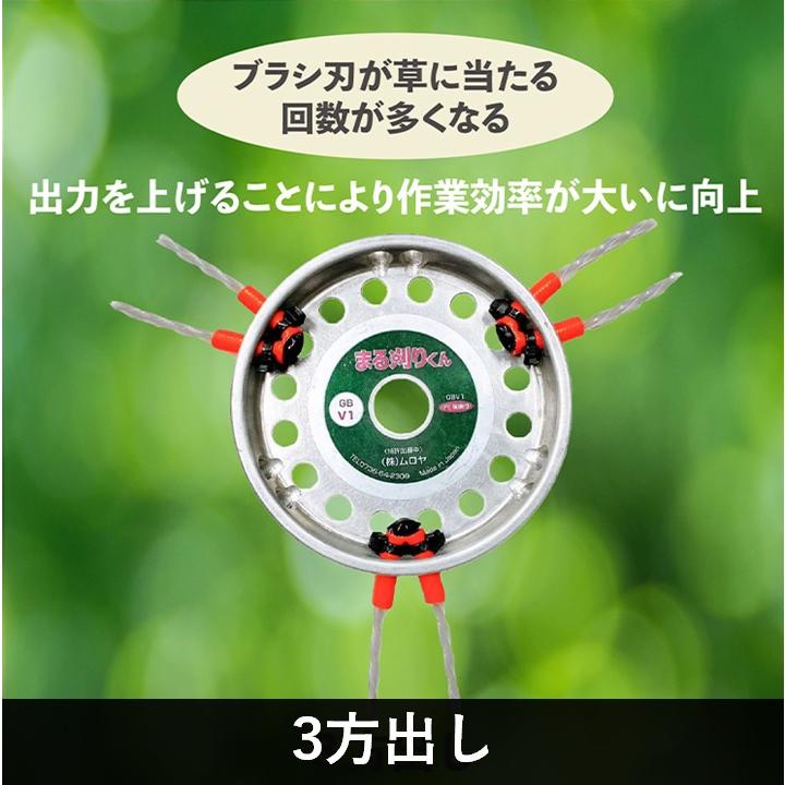 草刈り まる刈りくん 刈払機 草刈機 芝刈り 替え刃 刃 カッター ナイロンカッター チップソー 代替 安全対策 農家 農業 畑仕事 ガーデニング 園芸 手入れ ムロヤ｜fudotasu｜07