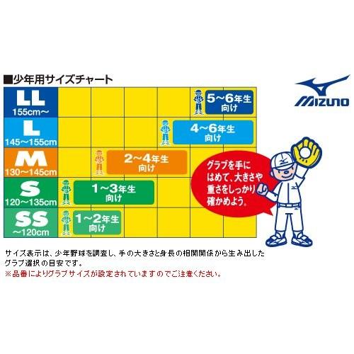 【MIZUNO】ミズノ ジュニアソフトボール用グラブ セレクトナイン【オールラウンド用】1AJGS20820 52|fudou-sp|02