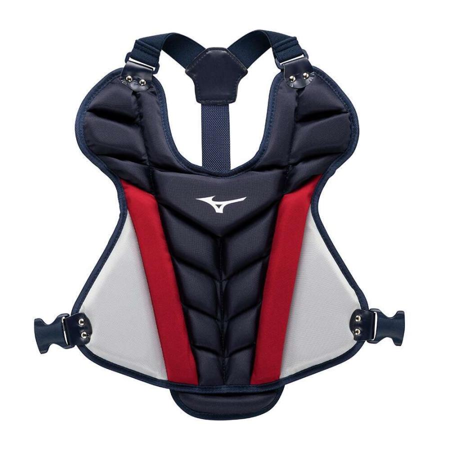 【新品/未使用】ミズノ キャッチャー軟式用プロテクター ネイビー/レッド MIZUNO（ミズノ） 【MIZUNO】ミズノ 小学生軟式・ゴムソフト