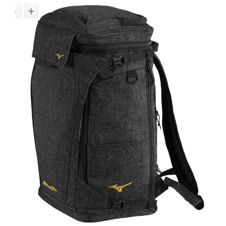 Mizuno TOKYO バックパック 大容量 ブラック/ゴールド MIZUNO ミズノ チームバックパック40L 合成皮革(ブラック×ゴールド