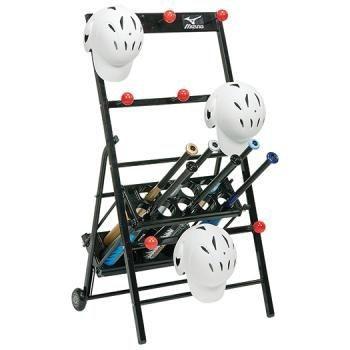 【ＭＩＺＵＮＯ】ミズノ 携帯用ヘルメット掛付きバットスタンド（キャスター付き）1GJYA32400