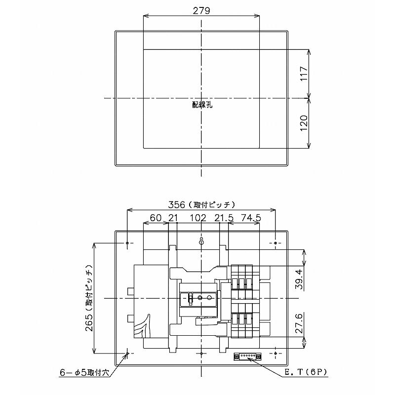 Panasonic（パナソニック） BQR3362：住宅用分電盤(露出・半埋込両用形