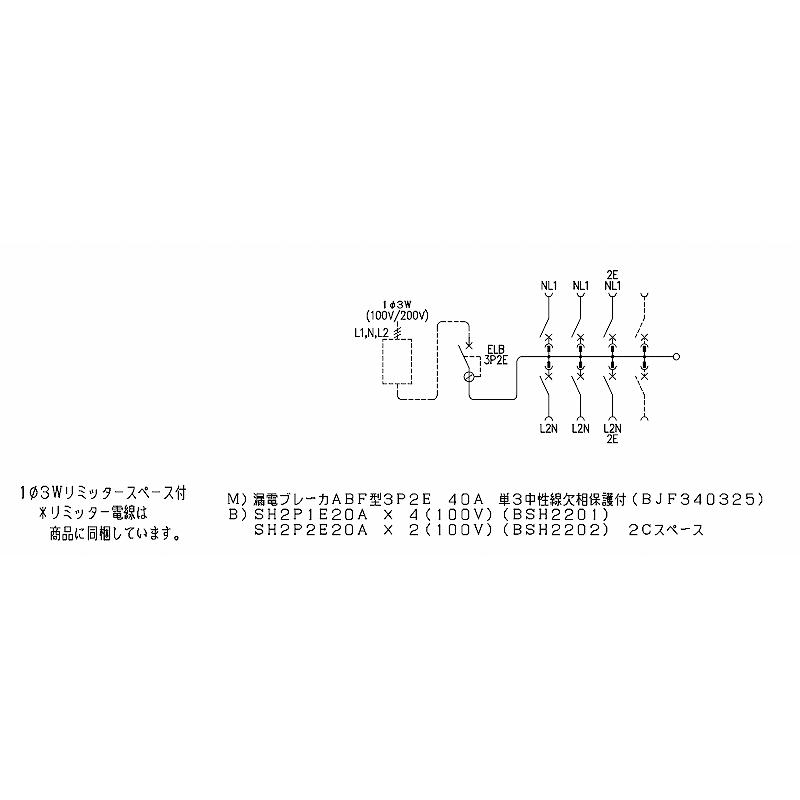 Panasonic（パナソニック） BQR3462：住宅用分電盤(露出・半埋込両用形