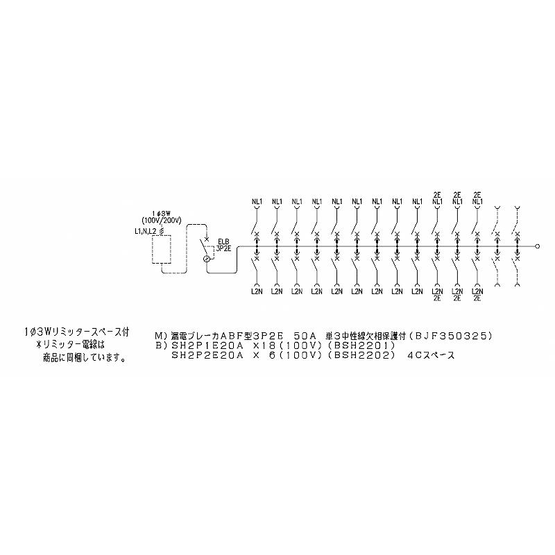 Panasonic BQR35244:住宅用分電盤(露出・半埋込両用形)(ドア付 Panasonic BQR35244:住宅用分電盤(露出・半埋込両用形)(ドア付