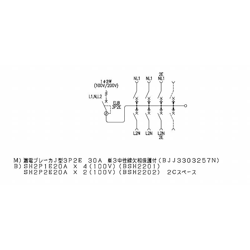 Panasonic（パナソニック） BQR8362：住宅用分電盤(露出・半埋込両用形