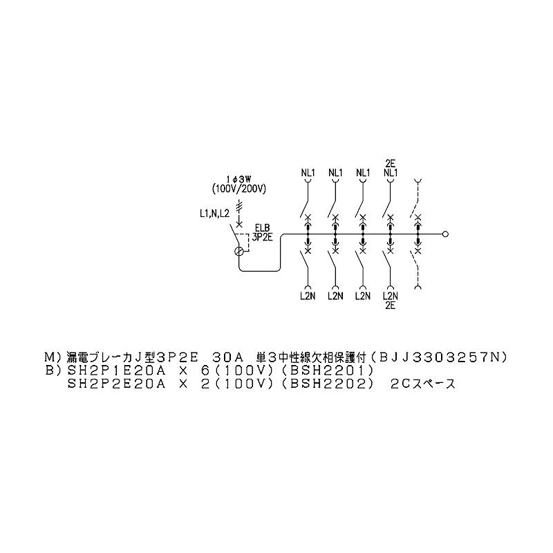 Panasonic（パナソニック） BQR8382：住宅用分電盤(露出・半埋込両用形