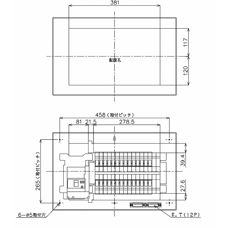 BQR85284：コスモパネルコンパクト21標準タイプ リミッタースペース