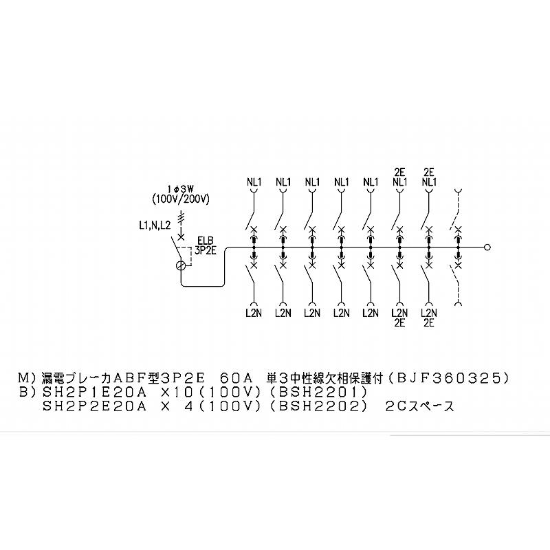Panasonic（パナソニック） BQR86142：住宅用分電盤(露出・半埋込両用