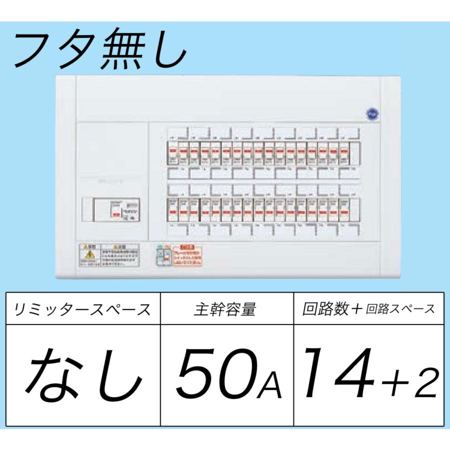 Panasonic BQW85142：住宅用分電盤(露出・半埋込両用形)(ドア無 