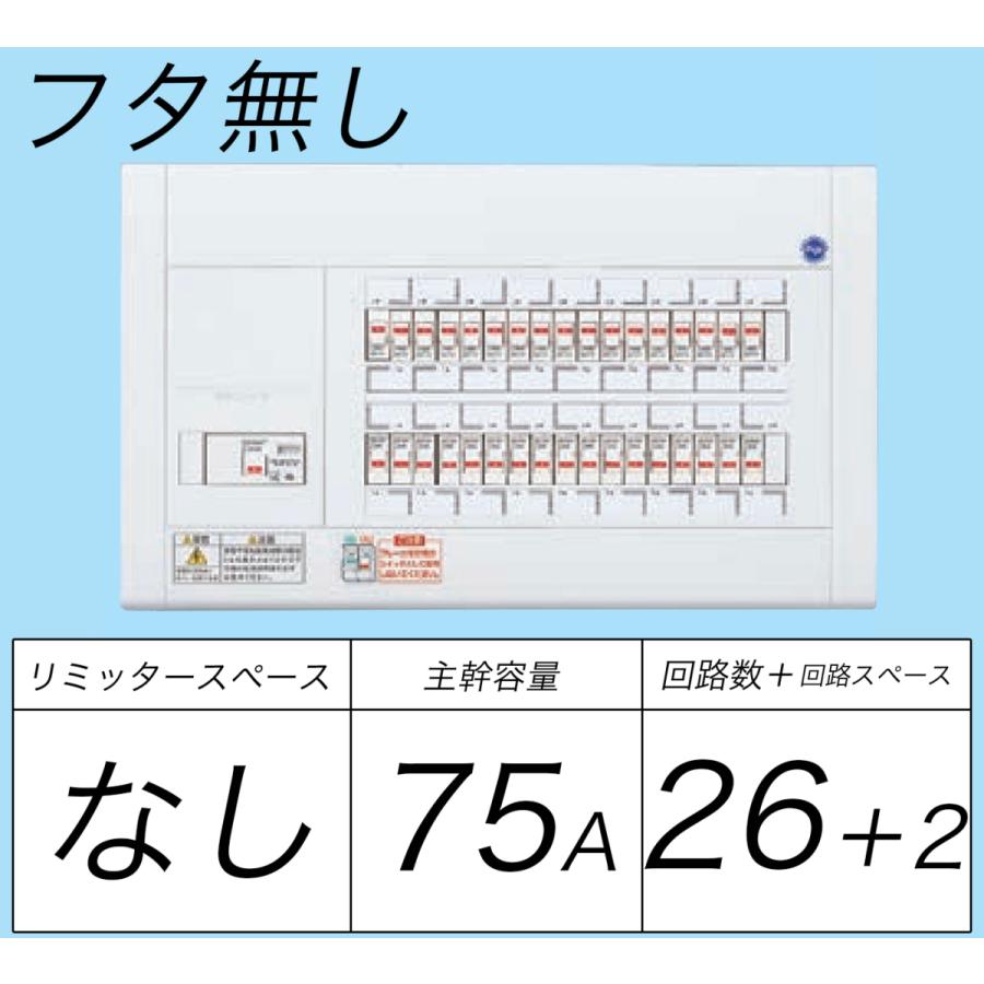 Panasonic（パナソニック） BQW87262：住宅用分電盤(露出・半埋込両用 