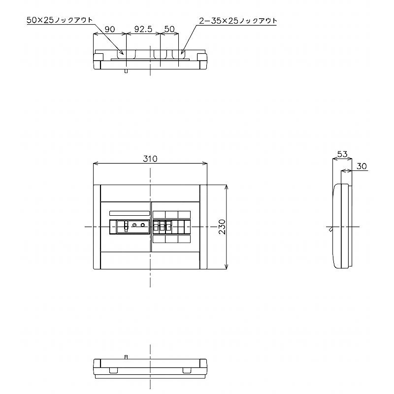 Panasonic（パナソニック） BQWB8333：住宅用分電盤(露出・半埋込両用