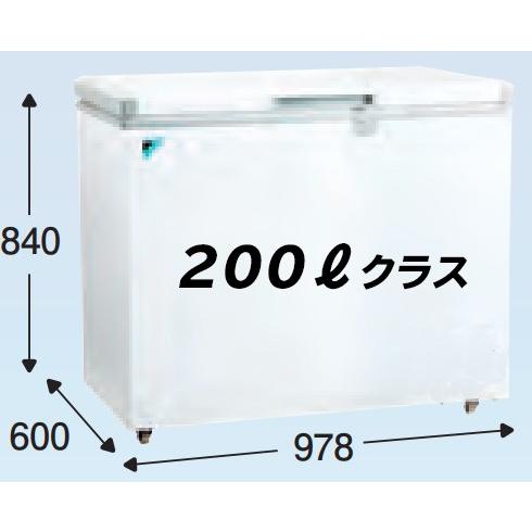 ※代引不可　ダイキン 業務用 冷凍ストッカー (業務用冷凍庫)200リットルクラス　LBFG2AS｜fuel-yonashin