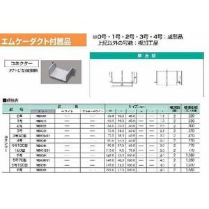 エムケーダクト付属品コネクター4号(10個入)(グレー) MDC41 MDC41：エムケーダクト付属品 コネクター 4号 （グレー