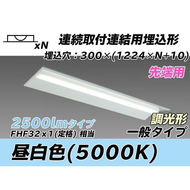 MY-B42543/22/N AHZ ベースライト 埋込形 連結用 300幅 全長1244 FHF32(定格)x1相当 昼白色