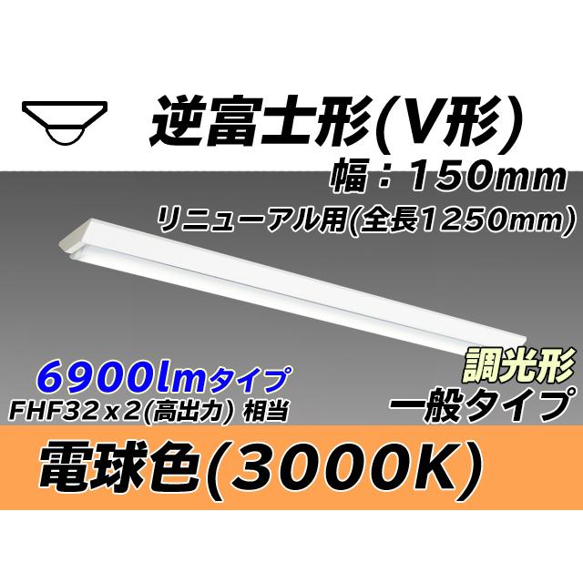 ユニット形ベースライト(Myシリーズ) 直付形 150幅 一般タイプ 電球色(3000K)  (6080lm) MY-V470432/L AHZ