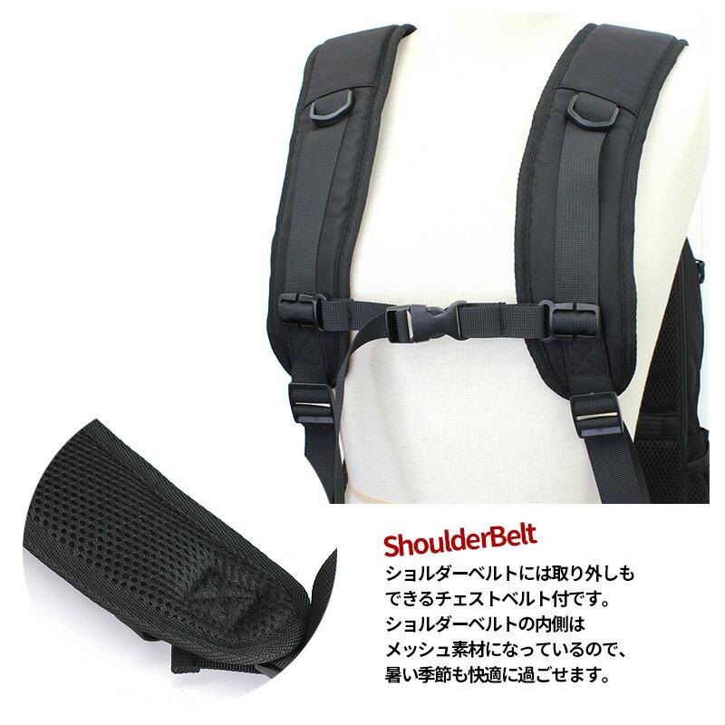 【値下げ！】ADMJ リュック ナイロン ブラック　黒　定期入れ付き 大容量 32L 背面ポケット 高密度 レディース メンズ ユニセックス