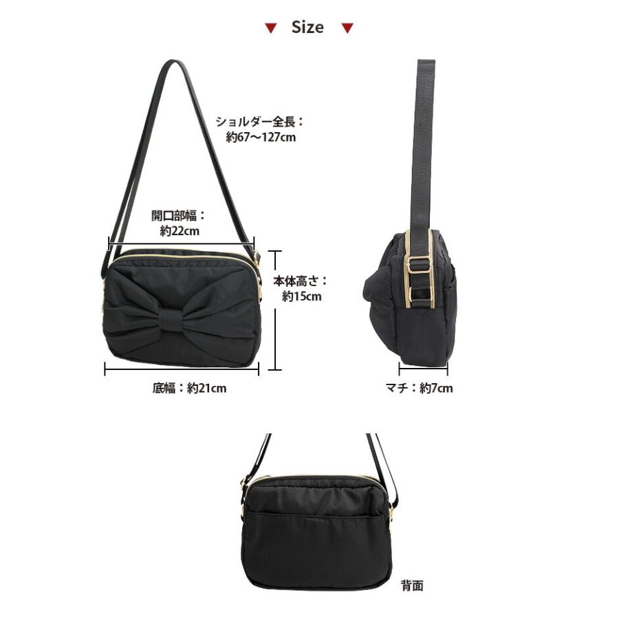 フロントBIGリボンminiショルダーバッグ】[ポシェット ショルダー