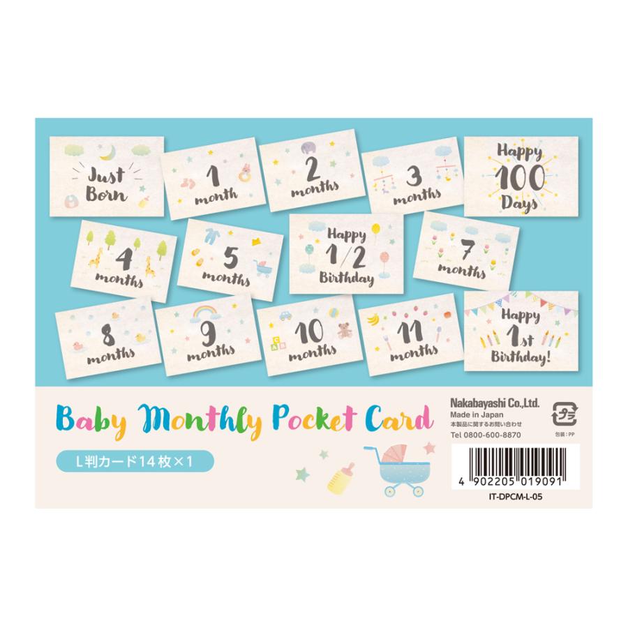WEB限定品】アルバム ベビー マンスリー ポケットカード マンスリー
