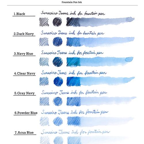 ナカバヤシ Taccia タッチア 万年筆用インク 水性染料 すなおいろ ジーンズインク 40ml ネイビーブルー Tfpi Wd401 3 フエルショップ 通販 Paypayモール