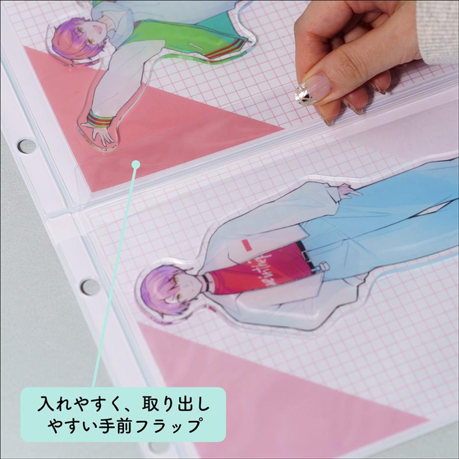 irelu】 A5サイズ以内のアクスタ収納 [イレールPVCリフィル 2ポケット