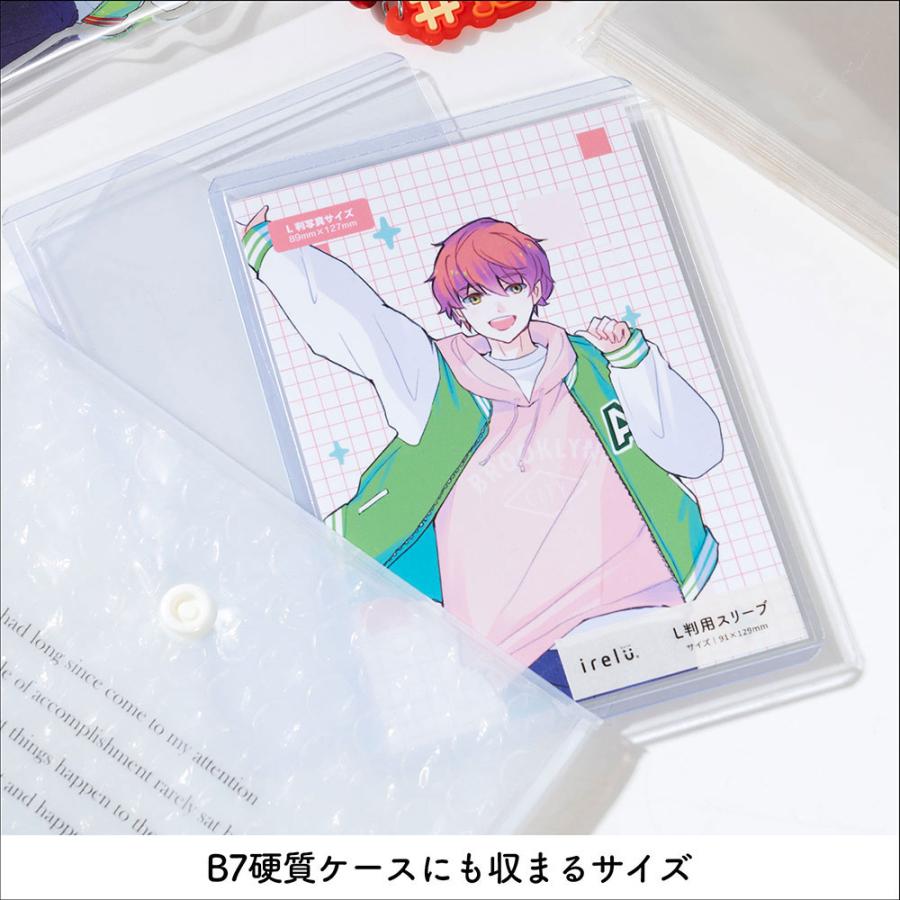 【irelu】L判写真・ブロマイド用 [イレールスリーブ] 100枚入 91×129mm 高透明 ぴったりサイズ IRL-SLV-01 |  | 03