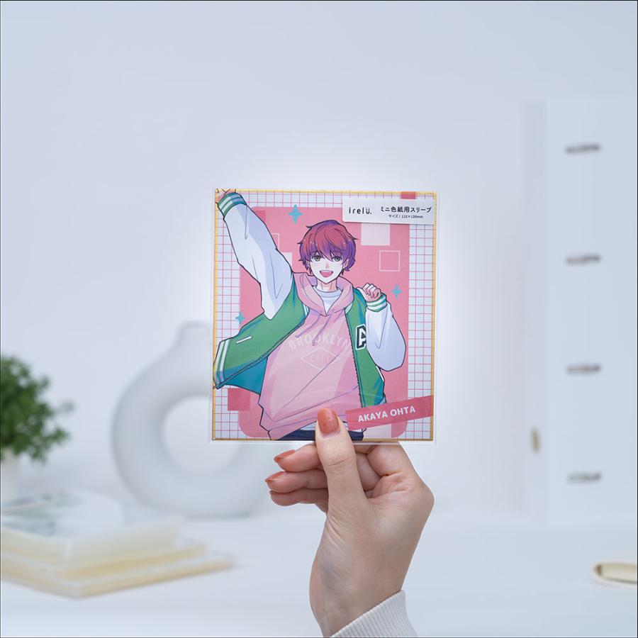 【irelu】ミニ色紙用 [イレールスリーブ] 50枚入 125×139mm 高透明 ぴったりサイズ IRL-SLV-07 |  | 05