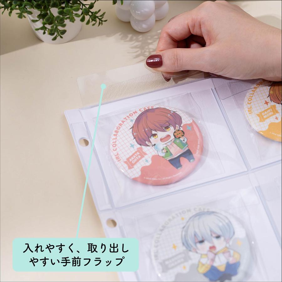 ナカバヤシ 【irelu】 75mm缶バッジ収納 [イレールPVCリフィル 6