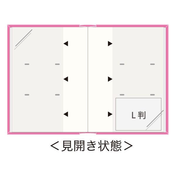 ナカバヤシ 背丸ブック式/L判3段/240枚収納（フォトディクショナリー