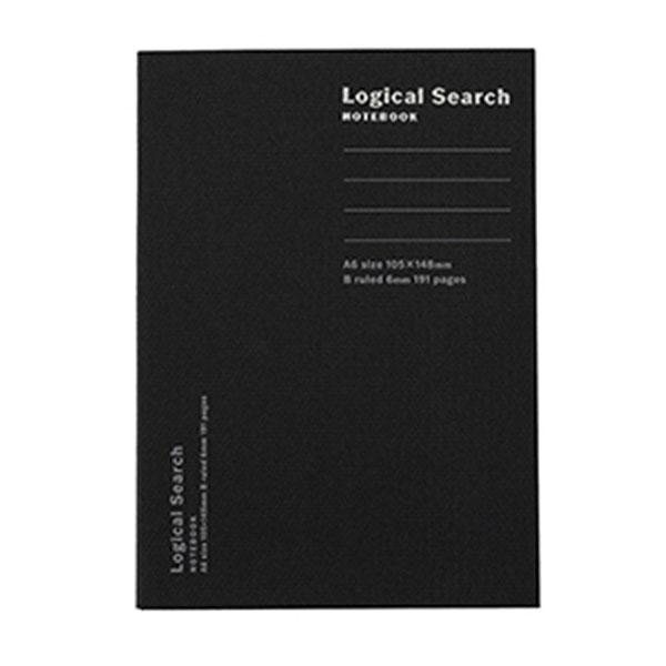ナカバヤシ ロジカルサーチノート／A6／191ページ／B罫／ブラック