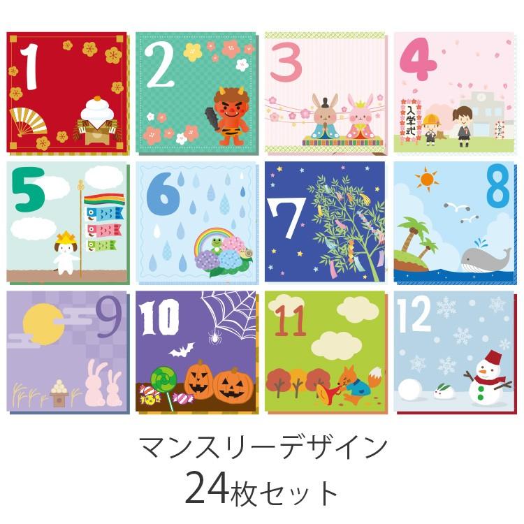 Web限定品 ましかくアルバム用 デザインポケットカード 24枚セット マンスリー ティーン ベビー It Dpc M 2 フエルショップ 通販 Paypayモール