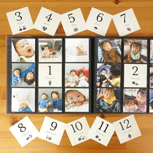 WEB限定品】アルバム マンスリー デザイン ポケットカード ましかく判