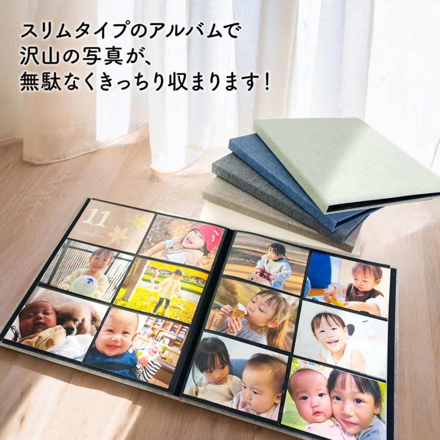 ナカバヤシ 【WEB限定品】 ポケットアルバム L判 168枚収納 6面 2列×3