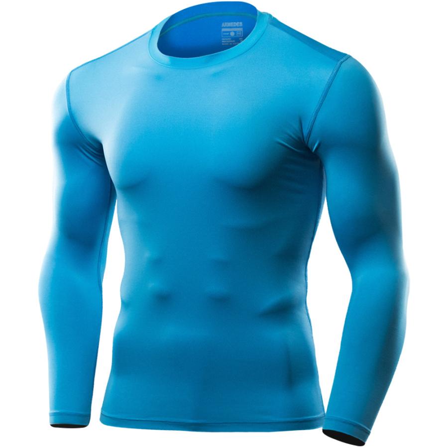 送料無料 ARMEDES アルメデス コンプレッション インナー Tシャツ 長袖 丸首 メンズ M-3XL 全10色 接触冷感 AR52 | ARMEDES | 26