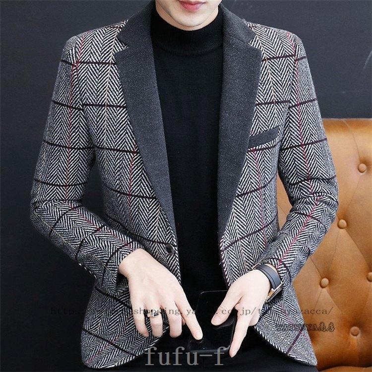 新版 ジャケット ブレザーメンズテーラードジャケット千鳥格子 メンズブレザーテーラードジャケット長袖ジャケット秋冬コーデ千鳥格子アウターコート紳士用上品父の日プレゼント洋服パーティー二次会 Www Threeriversofs Com