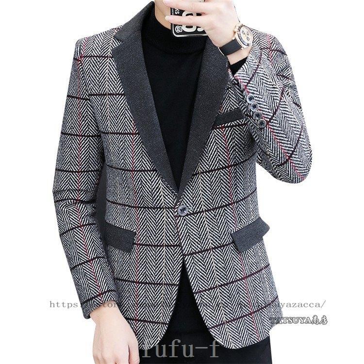 新版 ジャケット ブレザーメンズテーラードジャケット千鳥格子 メンズブレザーテーラードジャケット長袖ジャケット秋冬コーデ千鳥格子アウターコート紳士用上品父の日プレゼント洋服パーティー二次会 Www Threeriversofs Com