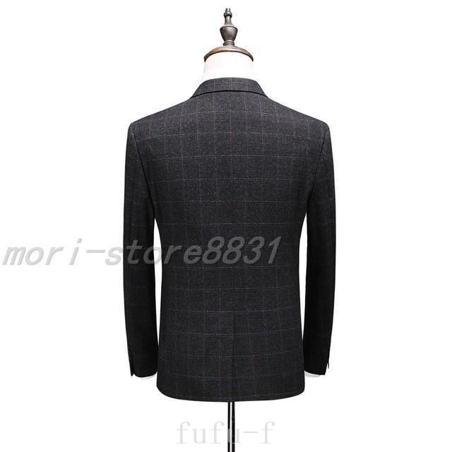 唯一のサイト タキシード大きいサイズチェック柄3点セットセットアップスーツグレーメンズフォーマル紳士服ビジネススーツ就職活動面接30代40代50代 N3bzf247 おしゃれ Jeromejack Fr