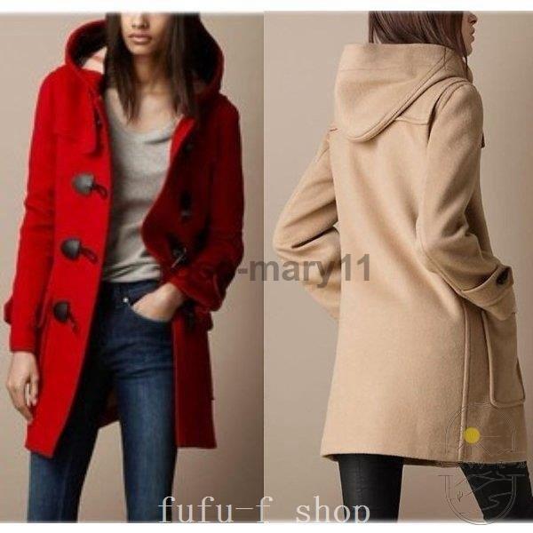 レディースダッフルコートロングコートカシミアタッチ大きいサイズ通勤定番防寒冬 印象のデザイン