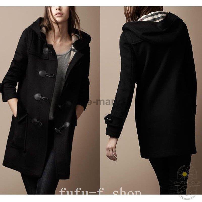 レディースダッフルコートロングコートカシミアタッチ大きいサイズ通勤定番防寒冬 印象のデザイン