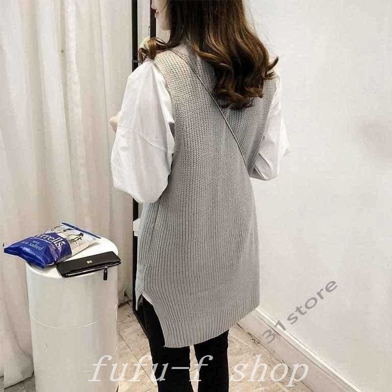 人気の春夏 ポロシャツ レディース ポロシャツ 白 ニットベスト 2点セット シャツレディース長袖ポロシャツ ホワイト白ニットベストロング丈ベスト2点セット大きいサイズゆったり重ね着薄手秋 Www Threeriversofs Com