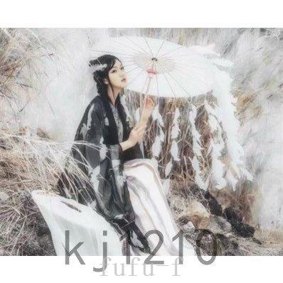 4色中国古風タッセルフリンジ唐傘リボン羽毛からかさ唐傘唐装 漢服中華服 舞台衣装着物にステージ舞台道具チャイナドレス撮影写真道具傘二枚 最大52 オフ