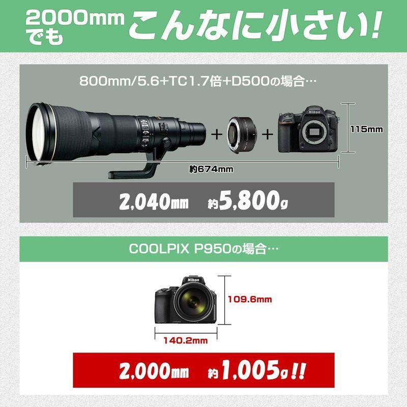 【タイムセール】 Nikon デジタルカメラ COOLPIX P950 ブラック クールピクス P950 【1372398019】(48310円)