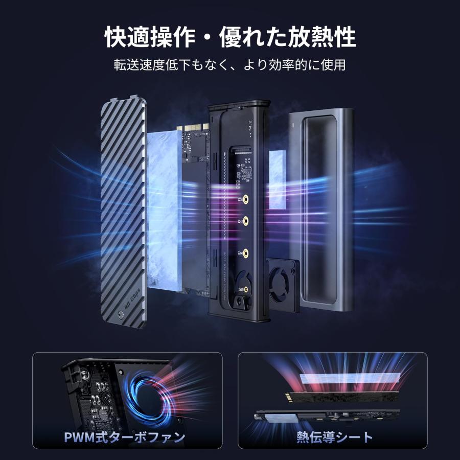 UGREEN M.2 SSD 外付けケース ケース 【USB4 40Gbps超高速