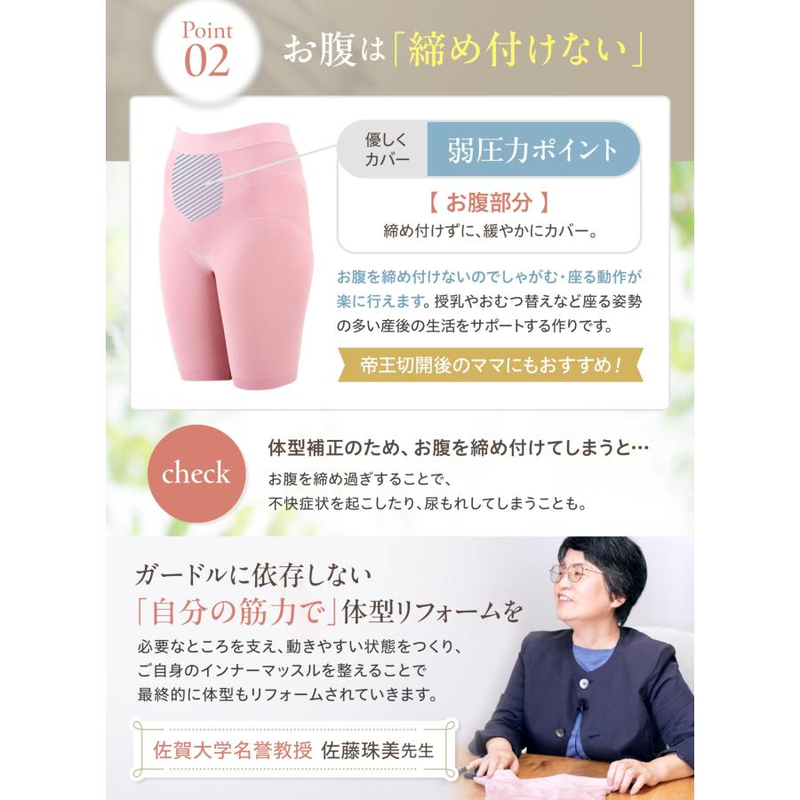 White Lapin] 産後骨盤サポーター 産後1ヶ月から ガードル 骨盤