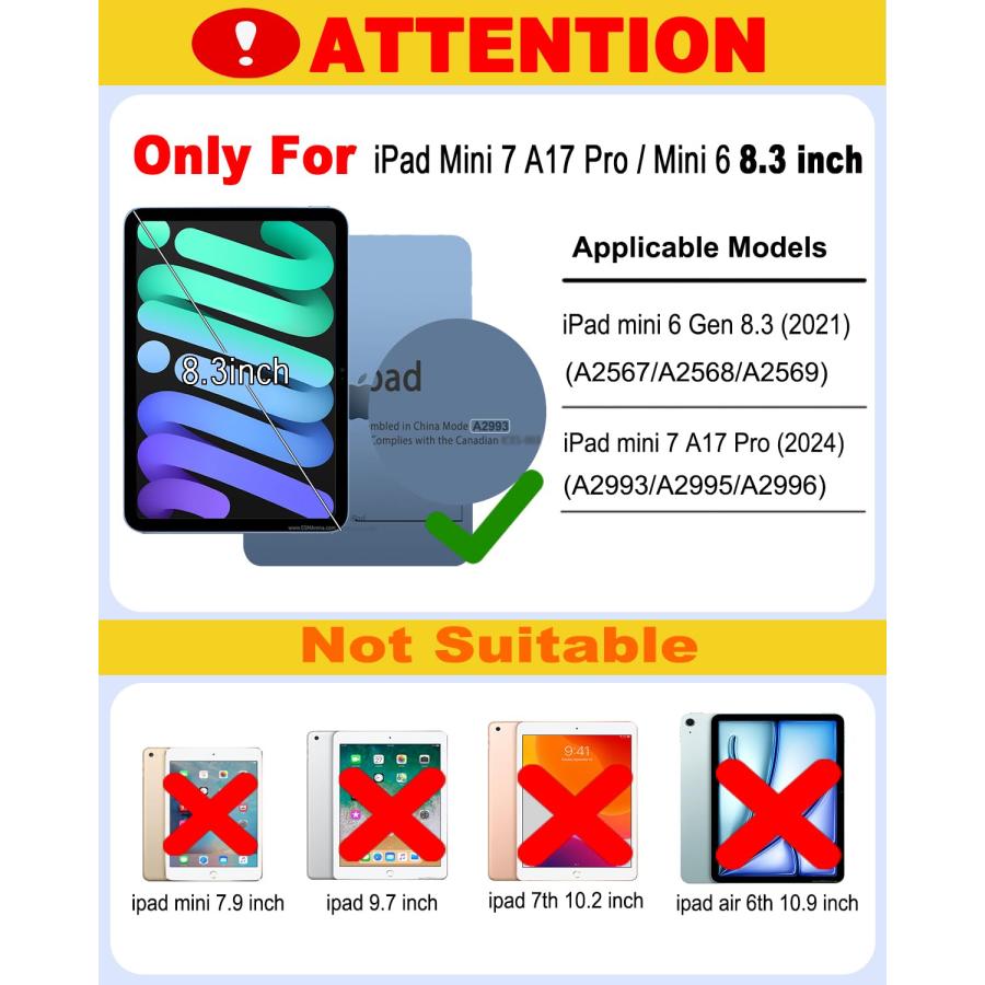 MePadKey US英語配列キーボードケース iPad Mini 7 A17 Pro 第7世代