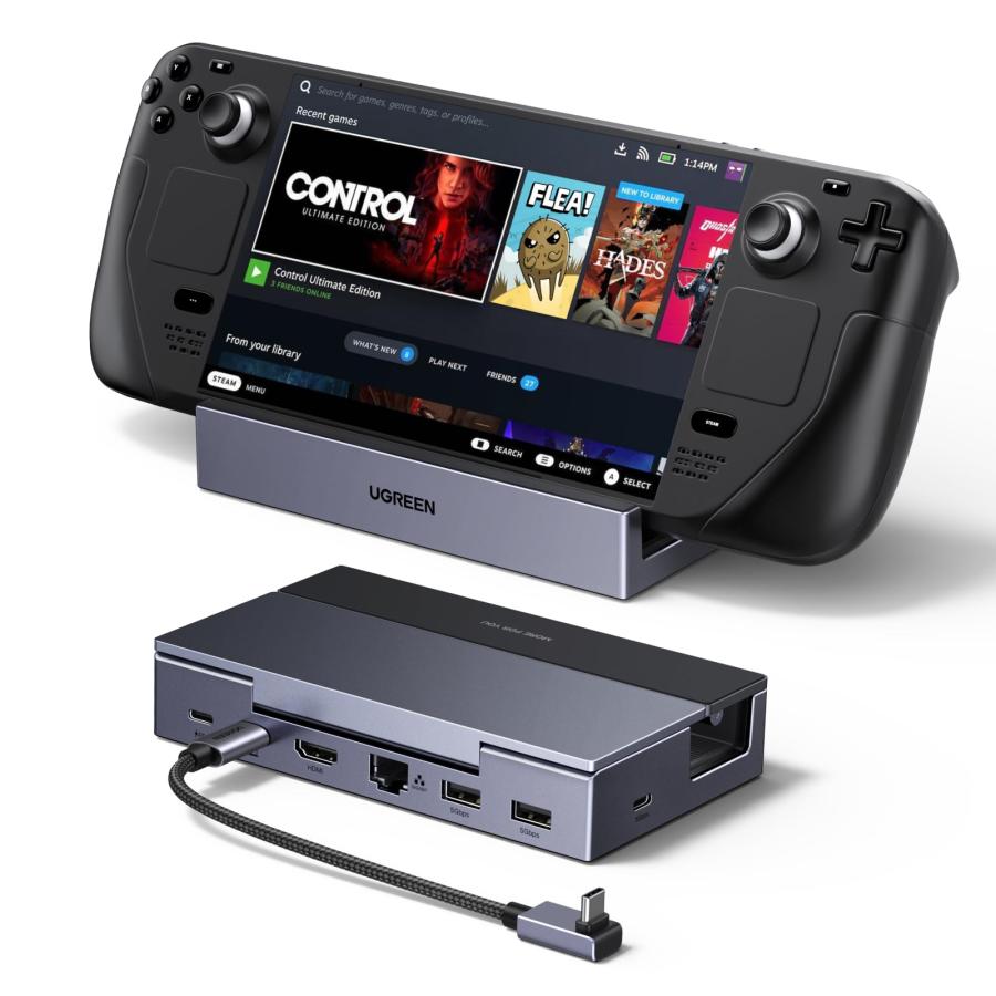 UGREEN Steam Deck/Switch/Rog Ally/Legion Go用ドック 6-in-1 USB-C