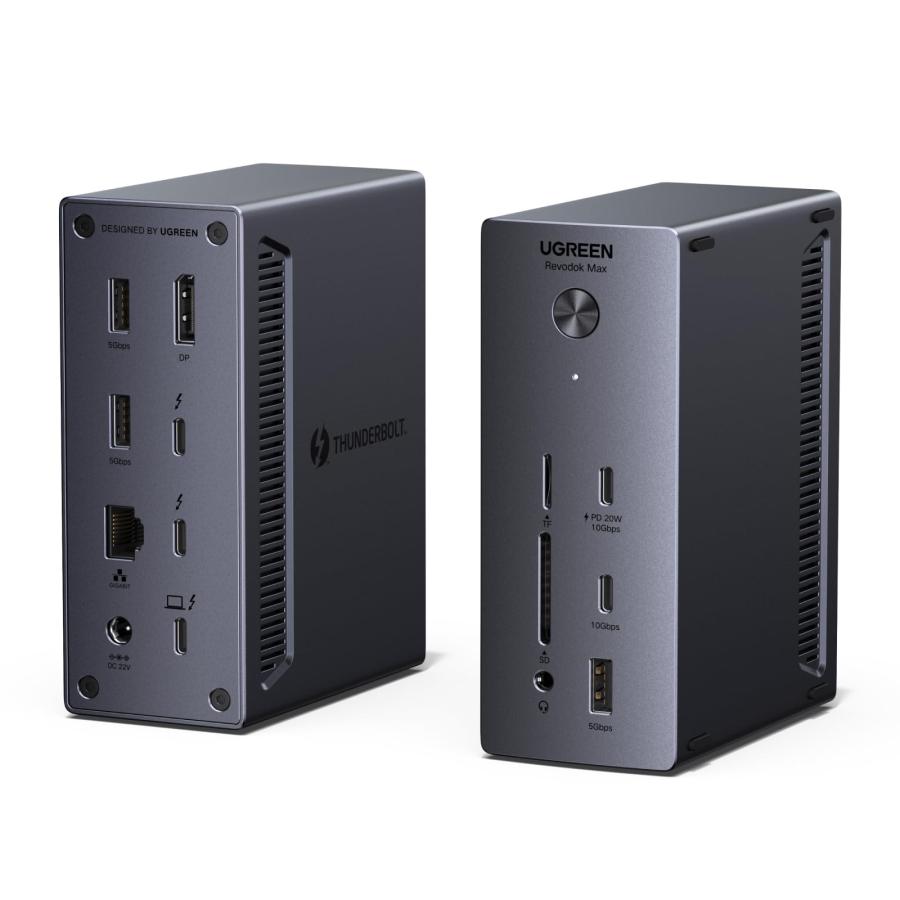 分配器・切替器 UGREEN Revodok Max Thunderbolt 4 UGREEN Revodok Max Thunderbolt 4 ドッキングステーション 13in1