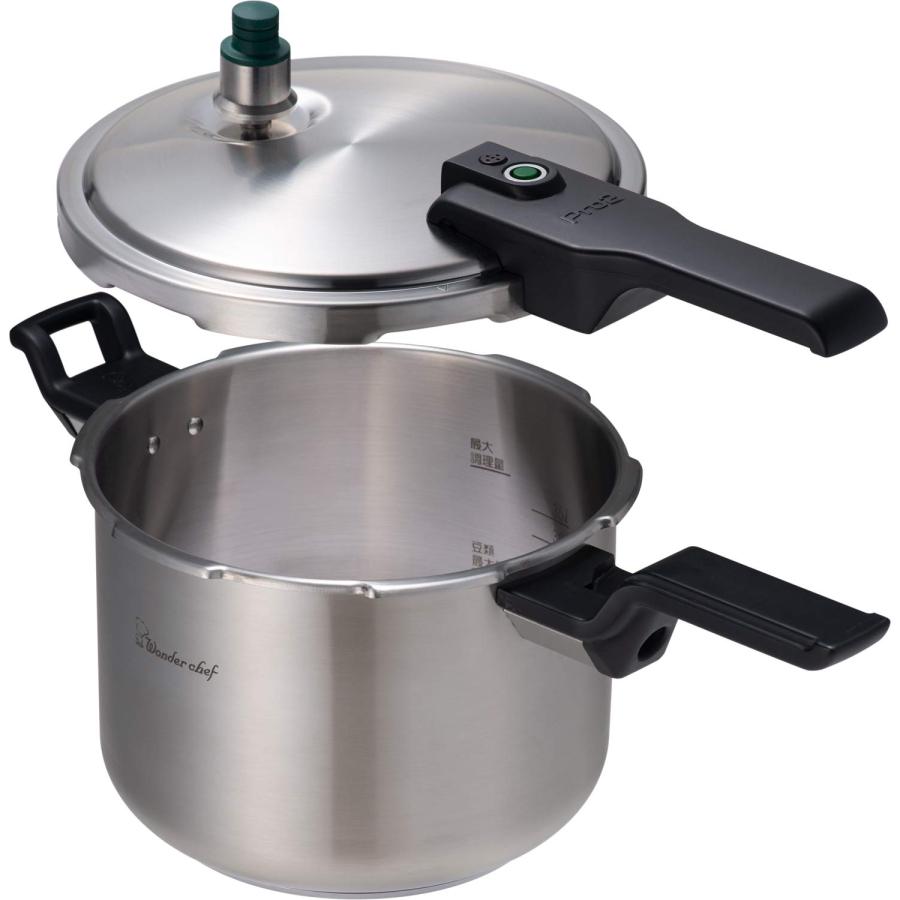ワンダーシェフ wonderchef 圧力鍋 Pro2 片手圧力鍋 6.0L IH対応 底三