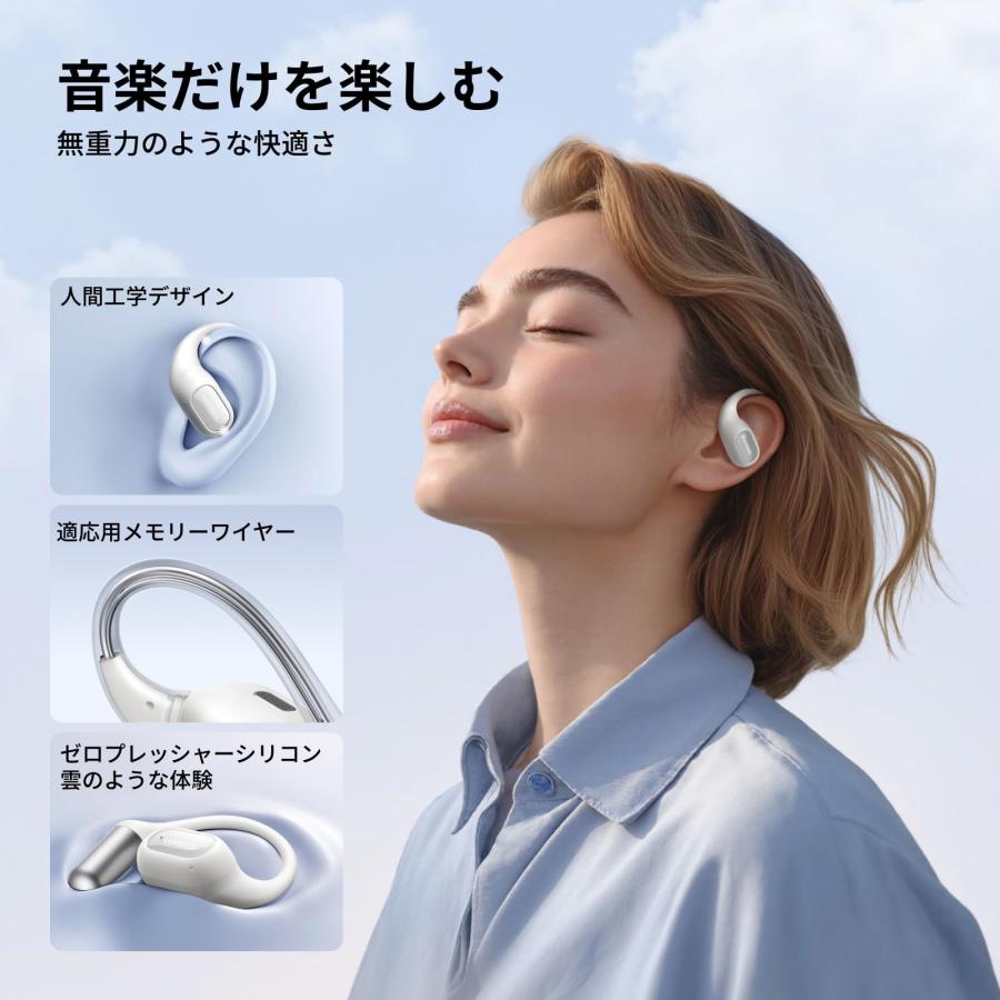 UGREEN FitBuds Bluetooth 6.0 ワイヤレス オープンイヤー型イヤホン